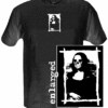 Skull Lisa- White print on Black shirt- $13