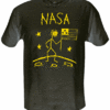 Moon Man (a Bolt Classic)- Yellow print on a Black shirt- $13