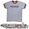 The Only Official Star Books & Comics Shirt- Black/Red Print on a Gym Grey/Red Ringer- SOLD OUT!!! (Sorry)