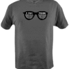 Black/White Print on a Grey Shirt- $15