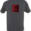 Black and Red Print on a Heather Black shirt... (Think of it as an Off-Black) $16